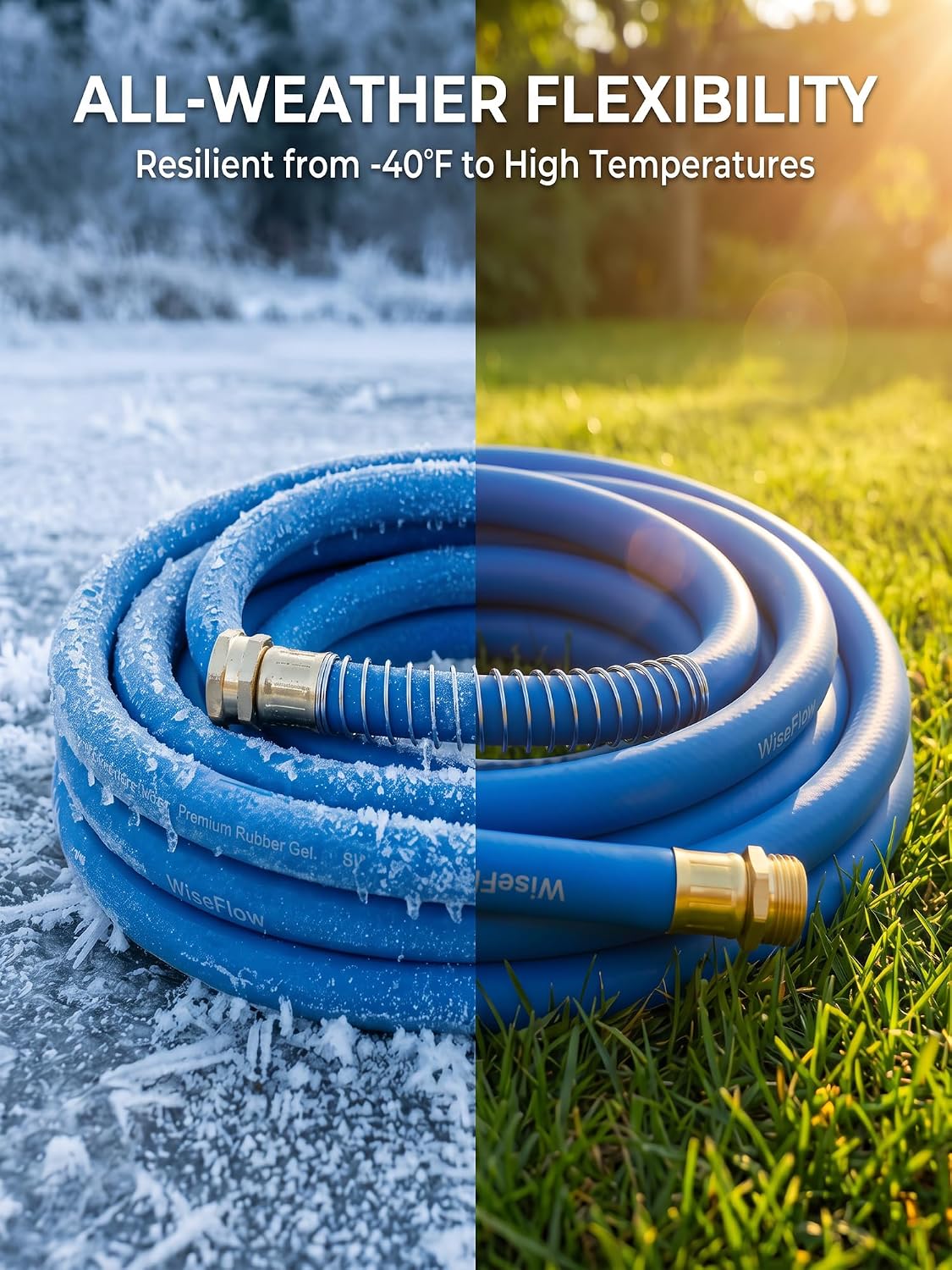 Leader Hose 3FT x 5/8" Heavy Duty Water Hose with Brass Male to Female Fittings, Short Hose Extender for Hose Reel and Faucet, 1000 PSI Burst Pressure, 300 PSI Working Pressure, Black