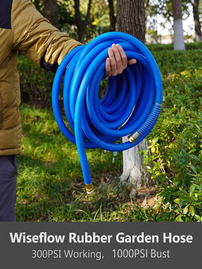 Leader Hose 3FT x 5/8" Heavy Duty Water Hose with Brass Male to Female Fittings, Short Hose Extender for Hose Reel and Faucet, 1000 PSI Burst Pressure, 300 PSI Working Pressure, Black