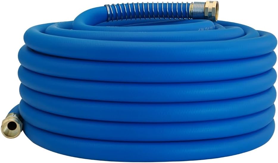 Leader Hose 3FT x 5/8" Heavy Duty Water Hose with Brass Male to Female Fittings, Short Hose Extender for Hose Reel and Faucet, 1000 PSI Burst Pressure, 300 PSI Working Pressure, Black
