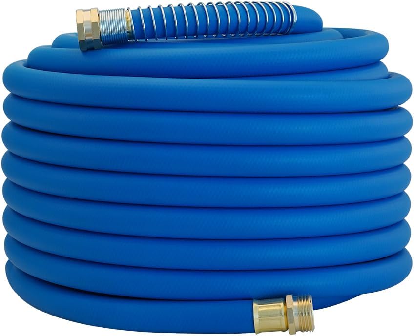 Leader Hose 3FT x 5/8" Heavy Duty Water Hose with Brass Male to Female Fittings, Short Hose Extender for Hose Reel and Faucet, 1000 PSI Burst Pressure, 300 PSI Working Pressure, Black