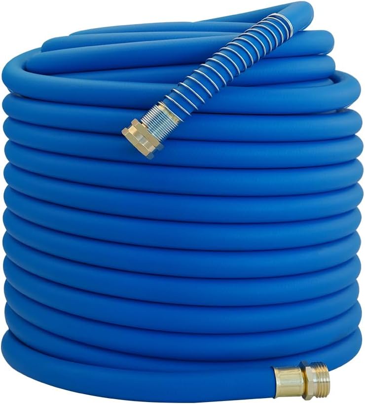 Leader Hose 3FT x 5/8" Heavy Duty Water Hose with Brass Male to Female Fittings, Short Hose Extender for Hose Reel and Faucet, 1000 PSI Burst Pressure, 300 PSI Working Pressure, Black
