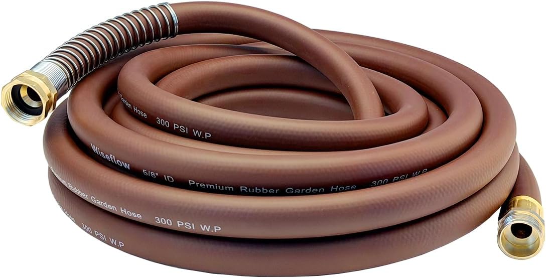 Leader Hose 3FT x 5/8" Heavy Duty Water Hose with Brass Male to Female Fittings, Short Hose Extender for Hose Reel and Faucet, 1000 PSI Burst Pressure, 300 PSI Working Pressure, Black