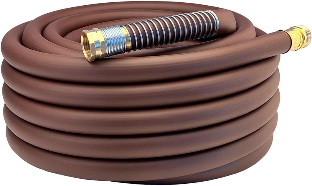 Leader Hose 3FT x 5/8" Heavy Duty Water Hose with Brass Male to Female Fittings, Short Hose Extender for Hose Reel and Faucet, 1000 PSI Burst Pressure, 300 PSI Working Pressure, Black