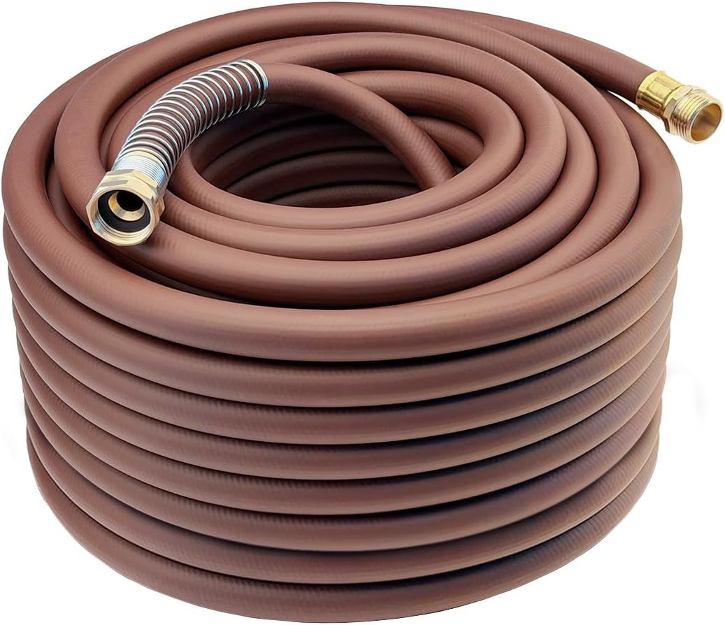 Leader Hose 3FT x 5/8" Heavy Duty Water Hose with Brass Male to Female Fittings, Short Hose Extender for Hose Reel and Faucet, 1000 PSI Burst Pressure, 300 PSI Working Pressure, Black