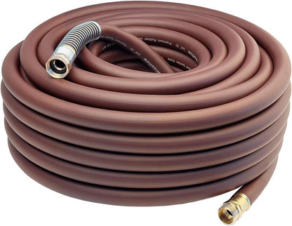Leader Hose 3FT x 5/8" Heavy Duty Water Hose with Brass Male to Female Fittings, Short Hose Extender for Hose Reel and Faucet, 1000 PSI Burst Pressure, 300 PSI Working Pressure, Black