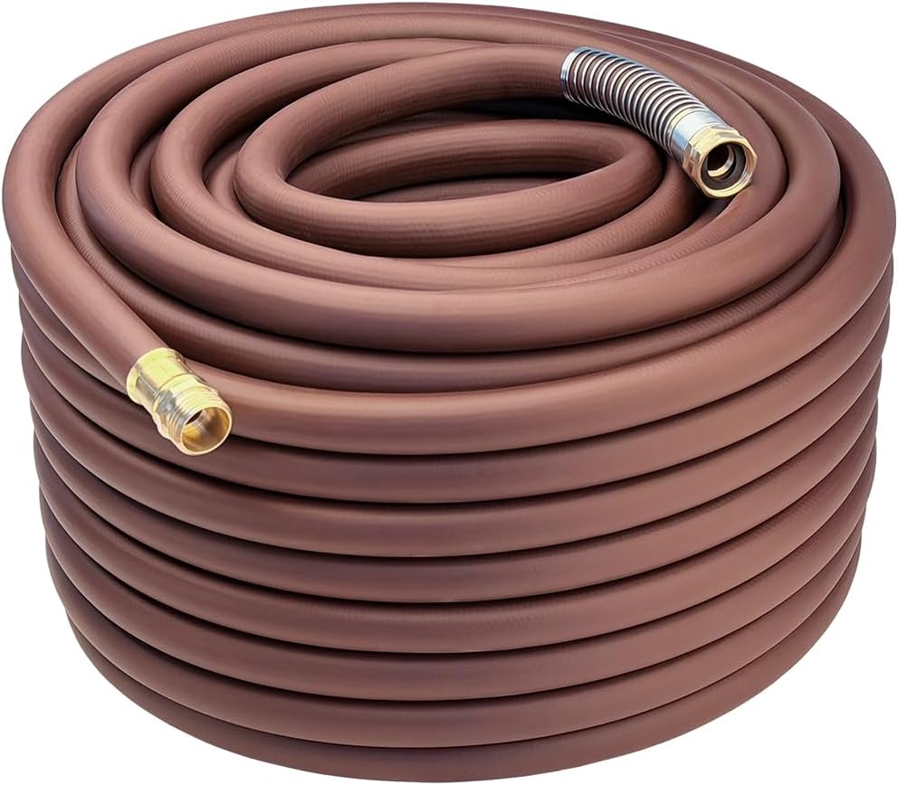 Leader Hose 3FT x 5/8" Heavy Duty Water Hose with Brass Male to Female Fittings, Short Hose Extender for Hose Reel and Faucet, 1000 PSI Burst Pressure, 300 PSI Working Pressure, Black