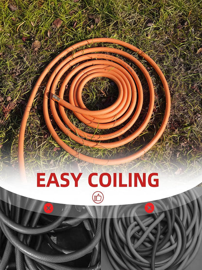 Leader Hose 3FT x 5/8" Heavy Duty Water Hose with Brass Male to Female Fittings, Short Hose Extender for Hose Reel and Faucet, 1000 PSI Burst Pressure, 300 PSI Working Pressure, Black