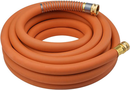 Leader Hose 3FT x 5/8" Heavy Duty Water Hose with Brass Male to Female Fittings, Short Hose Extender for Hose Reel and Faucet, 1000 PSI Burst Pressure, 300 PSI Working Pressure, Black