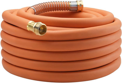 Leader Hose 3FT x 5/8" Heavy Duty Water Hose with Brass Male to Female Fittings, Short Hose Extender for Hose Reel and Faucet, 1000 PSI Burst Pressure, 300 PSI Working Pressure, Black