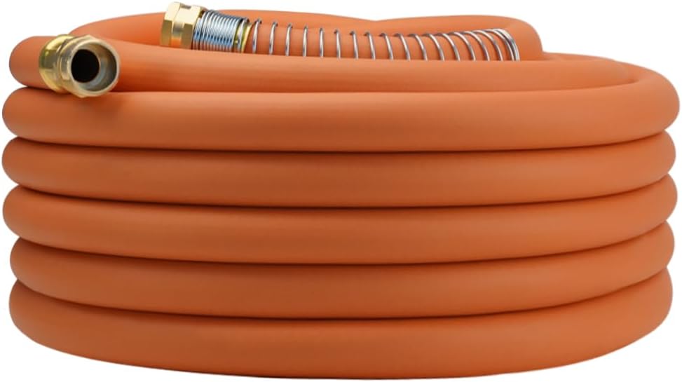 Leader Hose 3FT x 5/8" Heavy Duty Water Hose with Brass Male to Female Fittings, Short Hose Extender for Hose Reel and Faucet, 1000 PSI Burst Pressure, 300 PSI Working Pressure, Black
