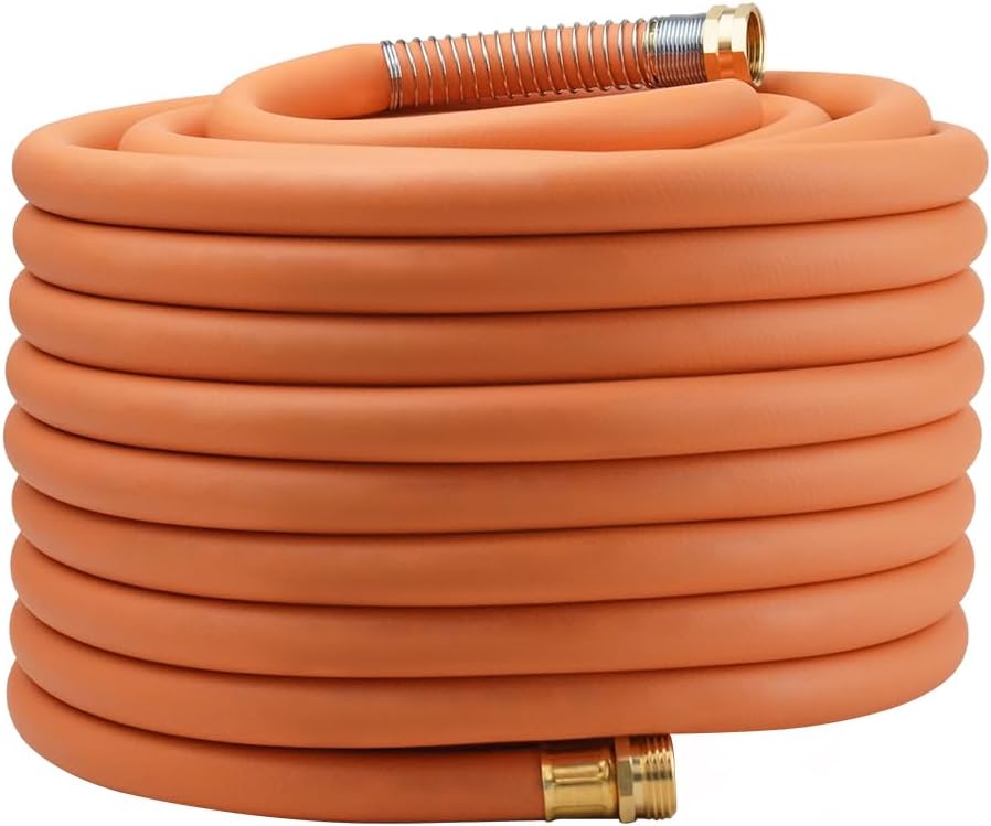 Leader Hose 3FT x 5/8" Heavy Duty Water Hose with Brass Male to Female Fittings, Short Hose Extender for Hose Reel and Faucet, 1000 PSI Burst Pressure, 300 PSI Working Pressure, Black