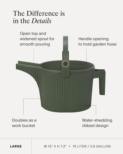 Large Watering Can with Widened Spout