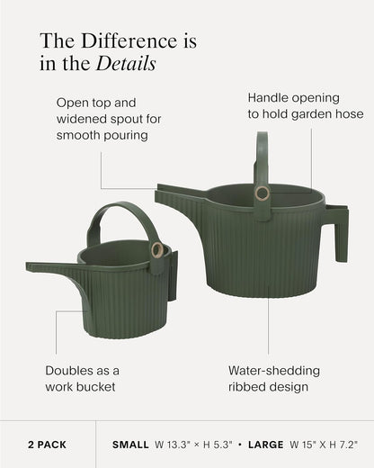 Large Watering Can with Widened Spout