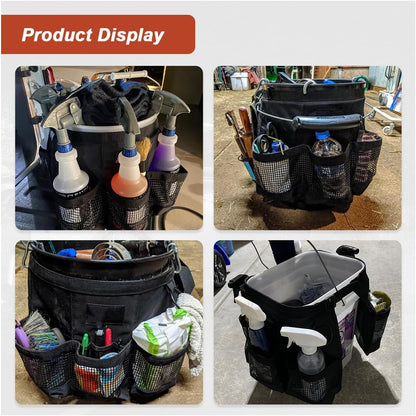 5 Gallon Bucket Tool Organizer Bag with Mesh Storage Pockets
