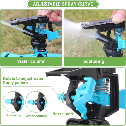 Lawn Sprinkler Automatic Garden Sprinkler 360 Degree Rotating Water Sprinkler Yard Sprinkler for Lawn Garden Flower Grass Irrigation Kids Playtime(6 Pack)
