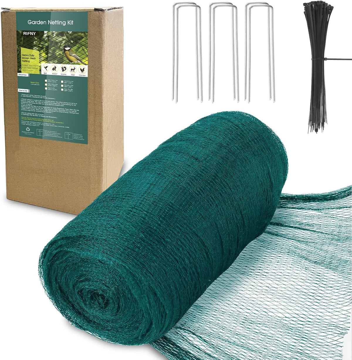 Bird Netting for Garden Protection, 28 x 30FT Mesh Garden Netting