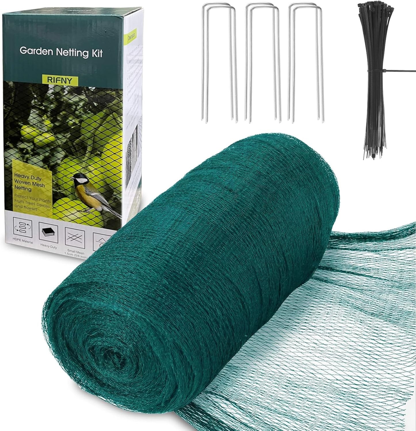 Bird Netting for Garden Protection, 28 x 30FT Mesh Garden Netting
