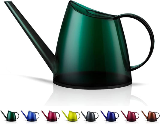 Small Indoor Plant Watering Can - 1.4L Dark Green Long Spout