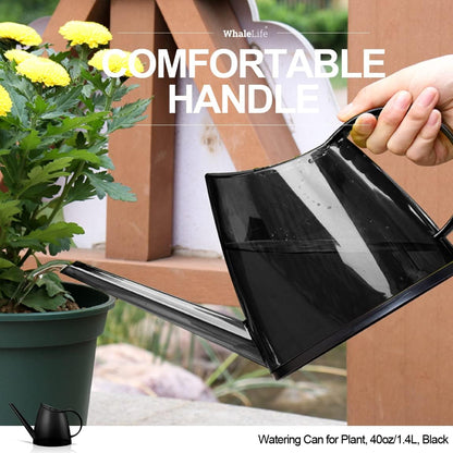 Small Indoor Plant Watering Can - 1.4L Dark Green Long Spout