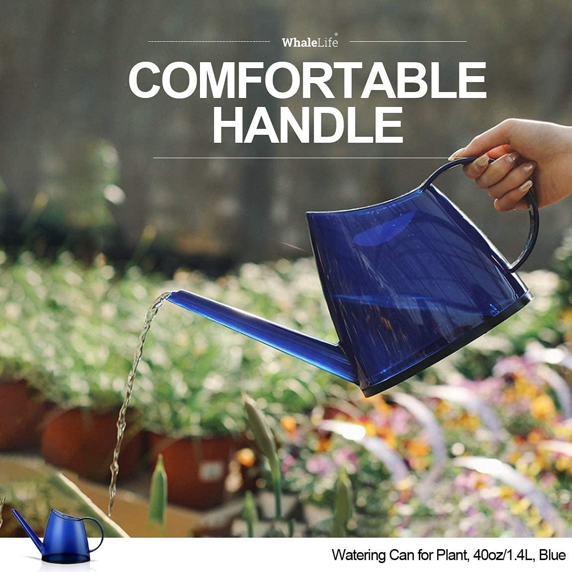 Small Indoor Plant Watering Can - 1.4L Dark Green Long Spout