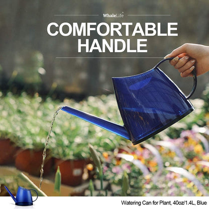 Small Indoor Plant Watering Can - 1.4L Dark Green Long Spout