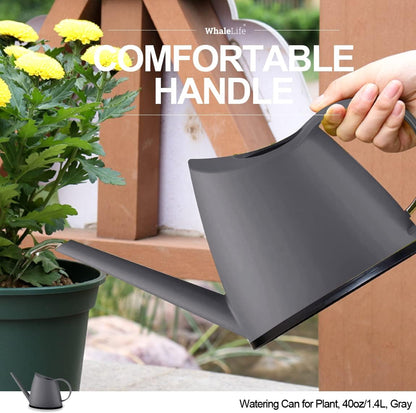 Small Indoor Plant Watering Can - 1.4L Dark Green Long Spout