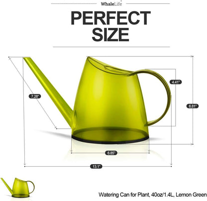 Small Indoor Plant Watering Can - 1.4L Dark Green Long Spout