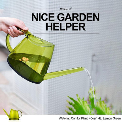 Small Indoor Plant Watering Can - 1.4L Dark Green Long Spout