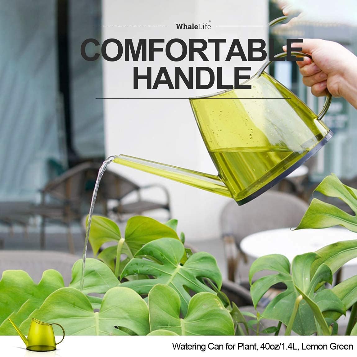 Small Indoor Plant Watering Can - 1.4L Dark Green Long Spout