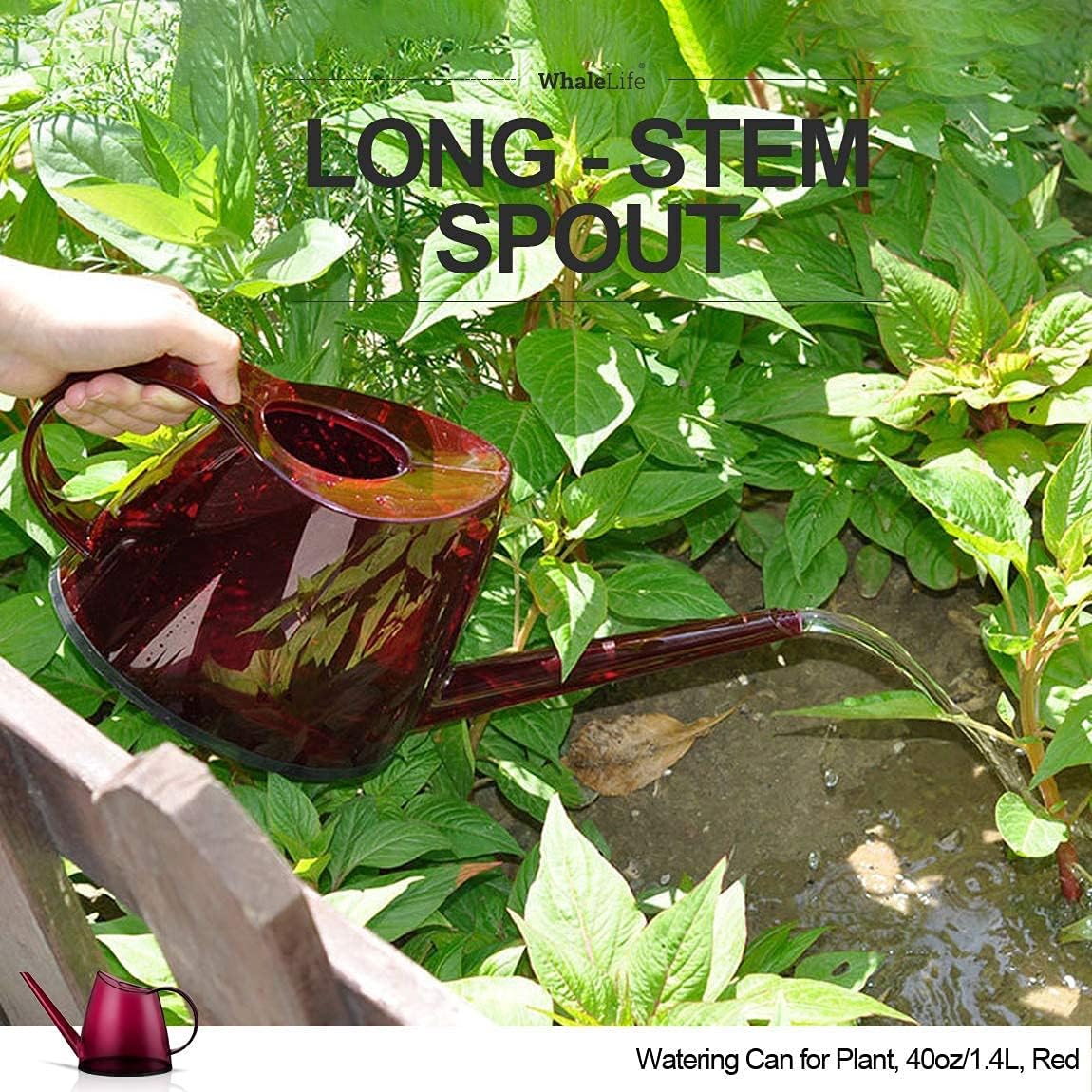 Small Indoor Plant Watering Can - 1.4L Dark Green Long Spout