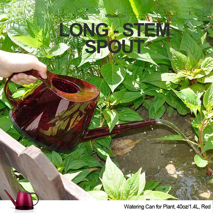 Small Indoor Plant Watering Can - 1.4L Dark Green Long Spout