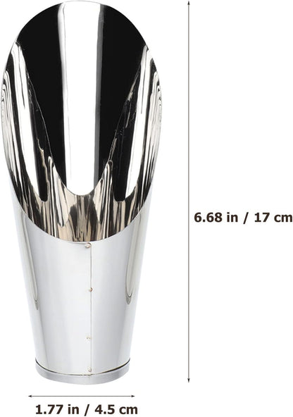 Stainless Steel Garden Scoop Small Soil Scooper Handheld Planting Tool for Vegetables Flowers Indoor Outdoor Gardening 6.69In Portable Lightweight