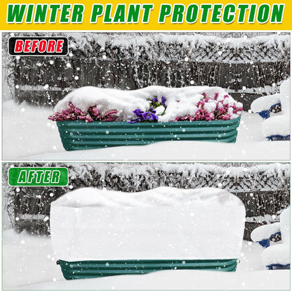 Frost Cloth Plant Freeze Protection, Plant Covers for Raised Garden Beds