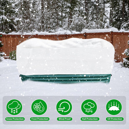 Frost Cloth Plant Freeze Protection, Plant Covers for Raised Garden Beds