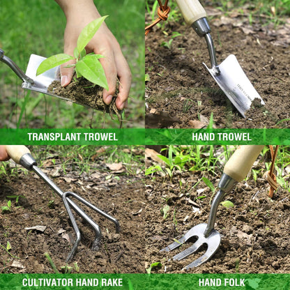 8 Piece Garden Tools Set, Heavy Duty
