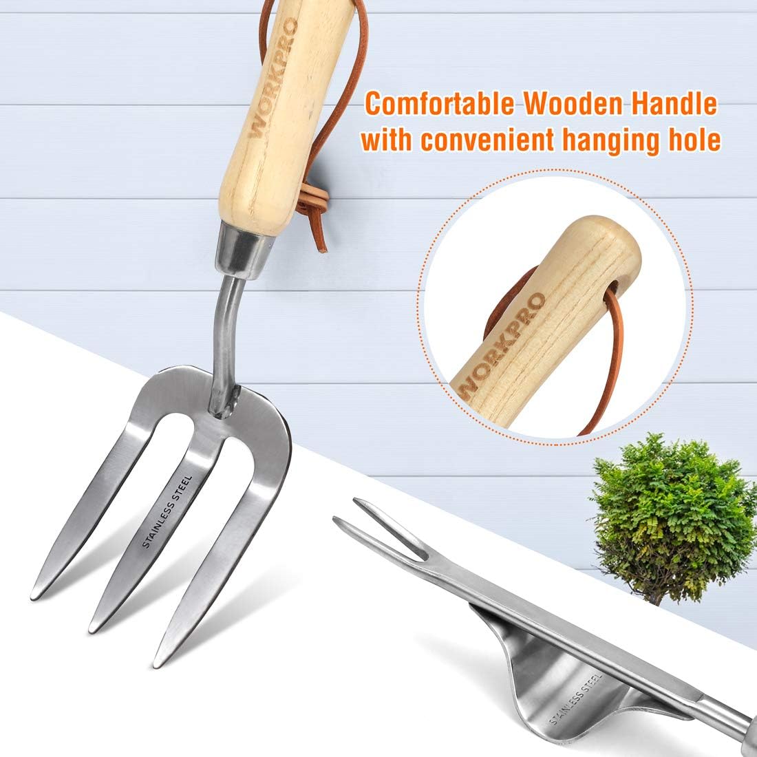 8 Piece Garden Tools Set, Heavy Duty