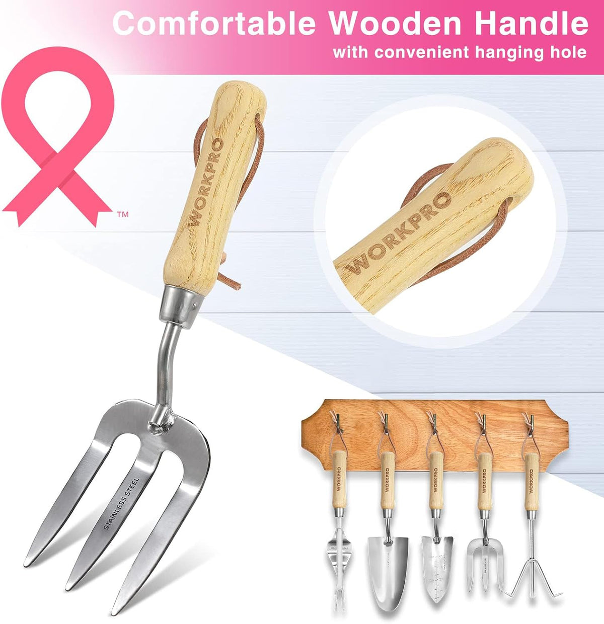 8 Piece Garden Tools Set, Heavy Duty