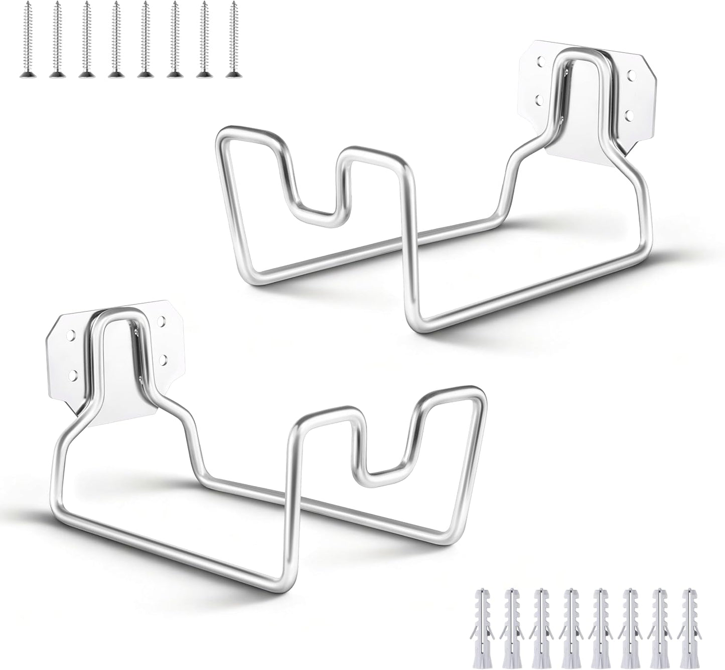 18/0 Stainless Steel Wall Mount Garden Hose Holder for Outside, 1PC