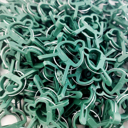 100PCS Plant Clips Garden Clips for Tomato Cage, Tomatoes Clips Plant Support Clips for Bamboo Stakes, Climbing Plants, Vines, Gentle Plant & Flower Trellis Clips for Plant Stalks, Stems