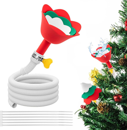 78.74 inch Christmas Tree Watering Funnel - Long Spout Christmas Tree Watering System for Large Indoor & Outdoor Plants Real Trees，Reusable Spill-Proof Design (6.56FT / 2M)