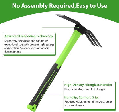 15 inch Garden Hoe Durable and Comfortable Handle Garden Tools for Flower Work
