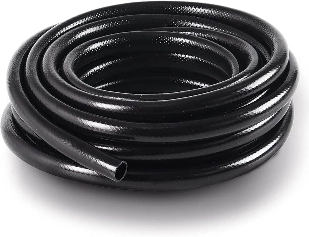 50FT 1/2" Irrigation Tubing, 0.7" OD x 0.5“ ID Hose with 4 Connectors