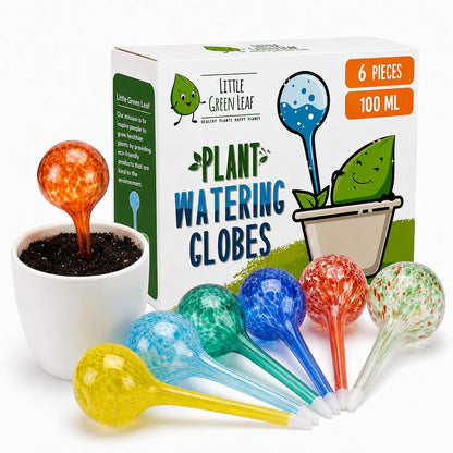 Plant Watering Globes 4 Pack – Self Watering Bulbs, Indoor & Outdoor Plants