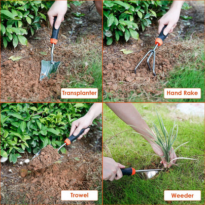 5 Piece Pink Gardening Tool Set for Women