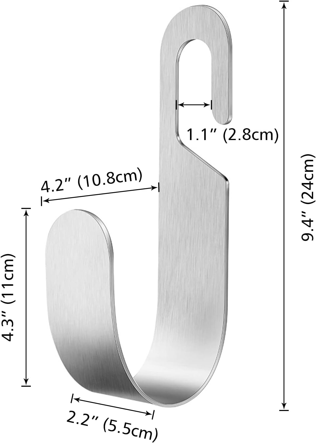 Garden Hose Hanger, Stainless Steel Wall Mount Water Hose Holder, Hanging Hose Storage Rack Hose Stand for Garden Hose, Ropes, Outside Yard (Silver)