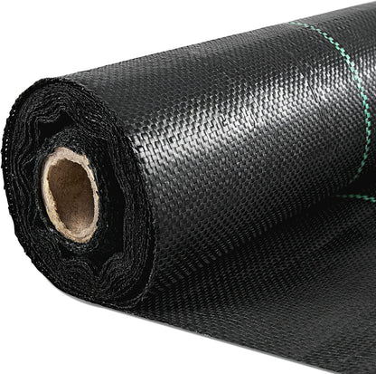 6x300ft Premium Weed Barrier Landscape Fabric Heavy Duty 2.4OZ, Woven Weed Control Fabric, High Permeability Good for Flower Bed, Geotextile Fabric Underlayment, Driveway Fabric Ground Cover