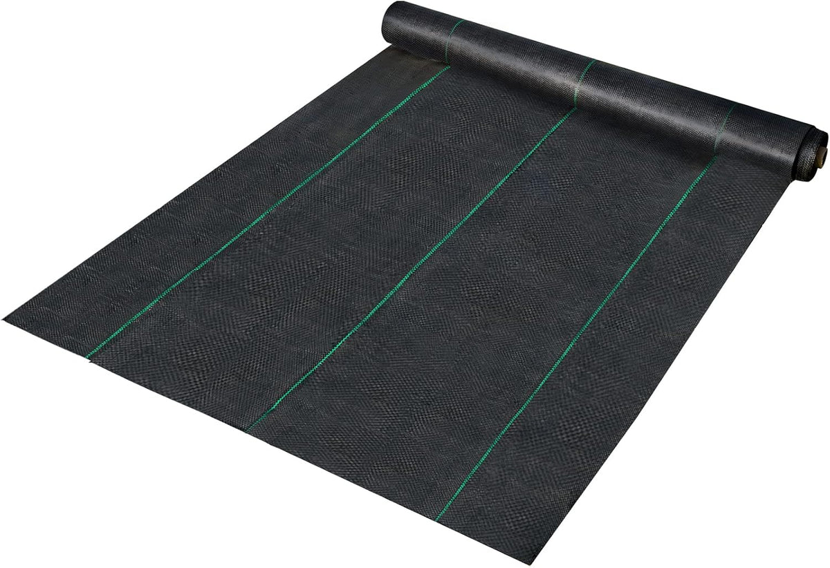 6x300ft Premium Weed Barrier Landscape Fabric Heavy Duty 2.4OZ, Woven Weed Control Fabric, High Permeability Good for Flower Bed, Geotextile Fabric Underlayment, Driveway Fabric Ground Cover