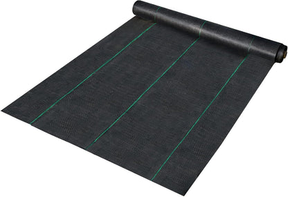 6x300ft Premium Weed Barrier Landscape Fabric Heavy Duty 2.4OZ, Woven Weed Control Fabric, High Permeability Good for Flower Bed, Geotextile Fabric Underlayment, Driveway Fabric Ground Cover