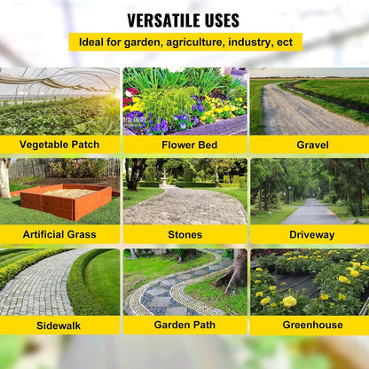 6x300ft Premium Weed Barrier Landscape Fabric Heavy Duty 2.4OZ, Woven Weed Control Fabric, High Permeability Good for Flower Bed, Geotextile Fabric Underlayment, Driveway Fabric Ground Cover