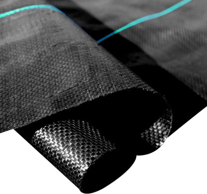 6x300ft Premium Weed Barrier Landscape Fabric Heavy Duty 2.4OZ, Woven Weed Control Fabric, High Permeability Good for Flower Bed, Geotextile Fabric Underlayment, Driveway Fabric Ground Cover
